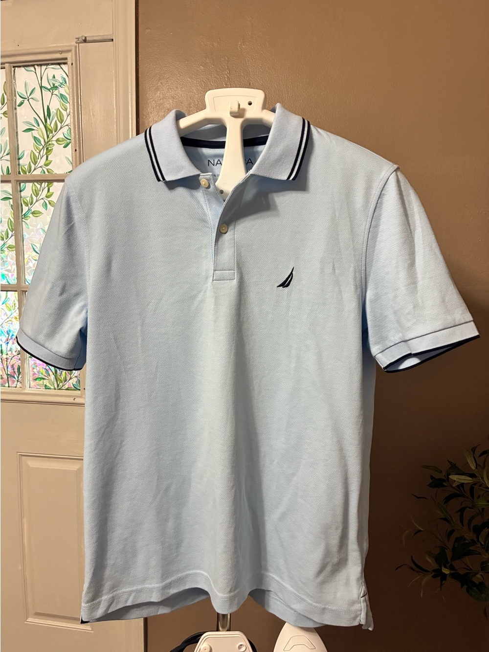 Nautica Men's Light . Blue Polo Shirt Size Small New No Tags